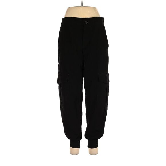 ZARA Black Flowy Cargo Pants - S - Picture 1 of 5